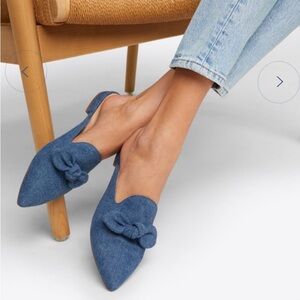 Draper James Annalee Blue Bow Slip-On Women's Shoes